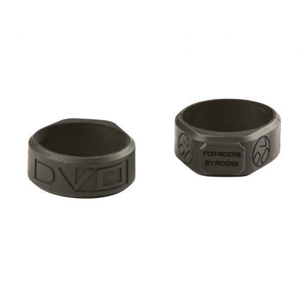 PAIR OF BUMBERS BLACK FOR FORK DVO EMERALD - 2X